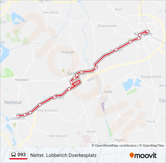 093 Bus Line Map
