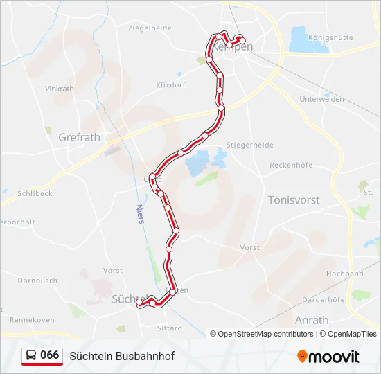 066 Bus Line Map