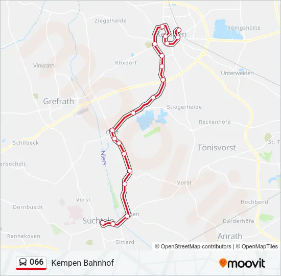 066 Bus Line Map