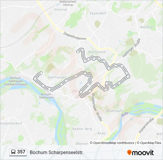 357 Bus Line Map