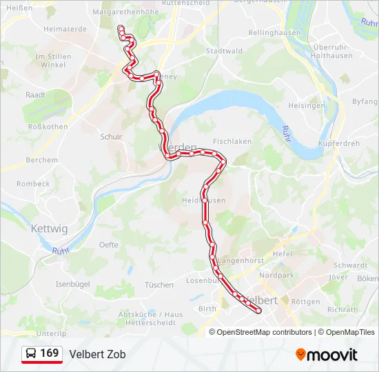 169 Bus Line Map