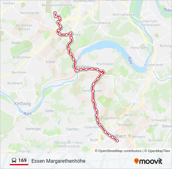 169 Bus Line Map