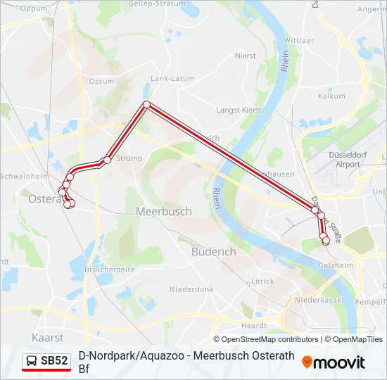 SB52 Bus Line Map