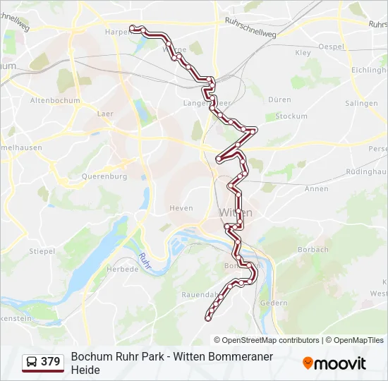 379 Bus Line Map