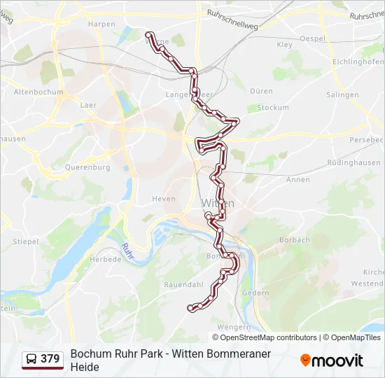 379 Bus Line Map