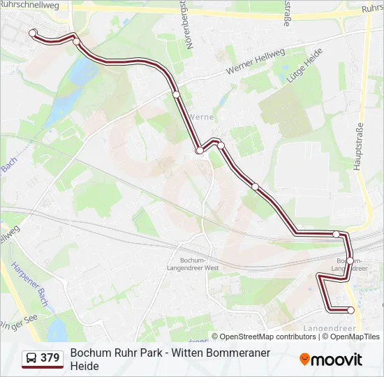 379 Bus Line Map