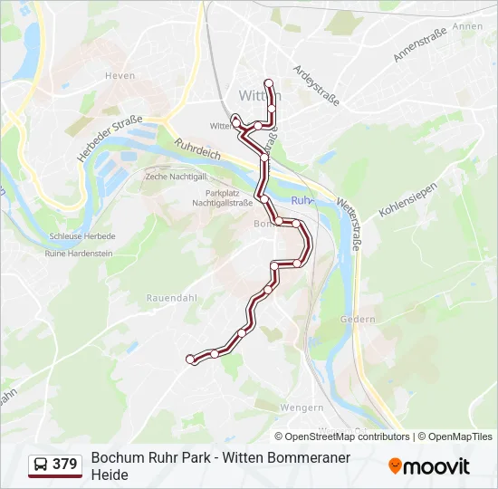 379 Bus Line Map