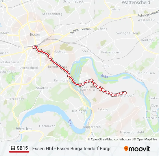 SB15 Bus Line Map
