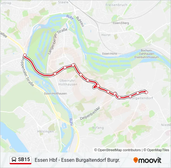 SB15 Bus Line Map
