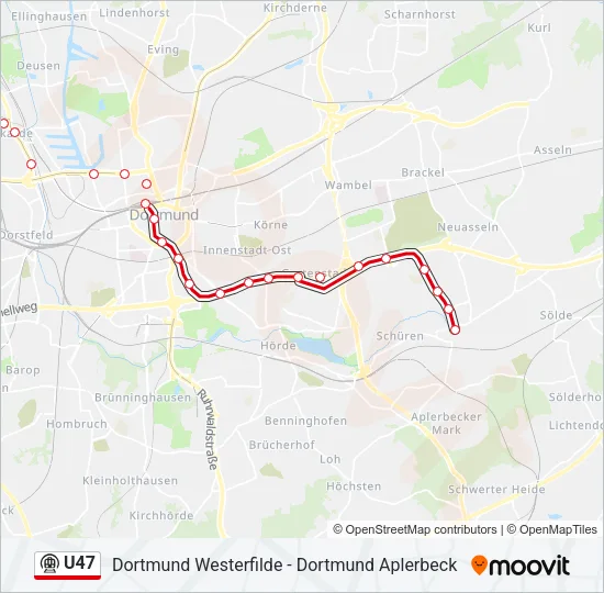 U47 Subway Line Map