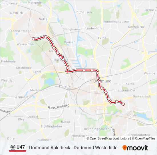 U47 subway Line Map