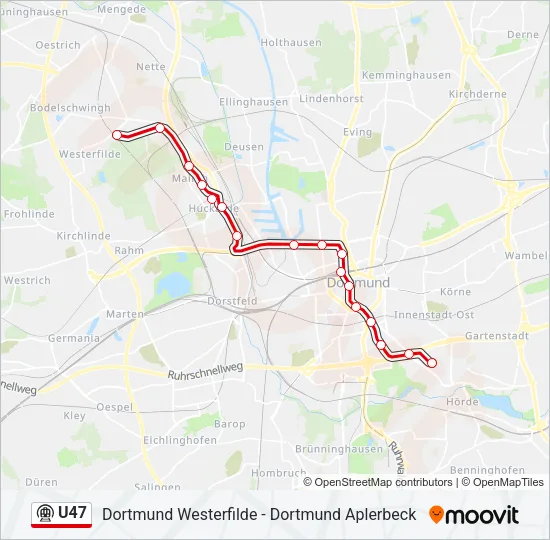 U47 Subway Line Map