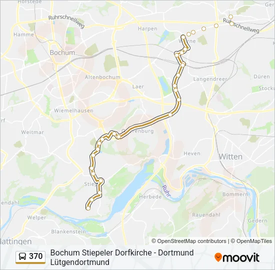 370 Bus Line Map