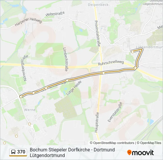 370 Bus Line Map