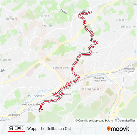E903 Bus Line Map