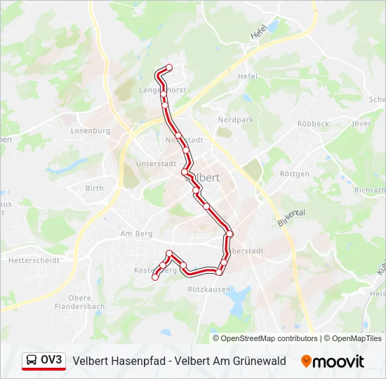 OV3 Bus Line Map