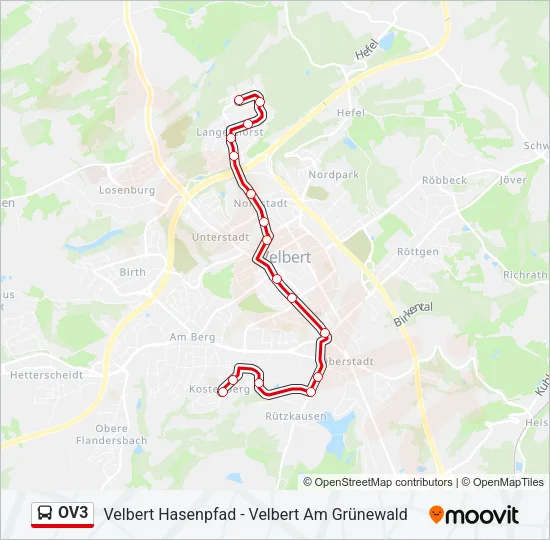 OV3 Bus Line Map