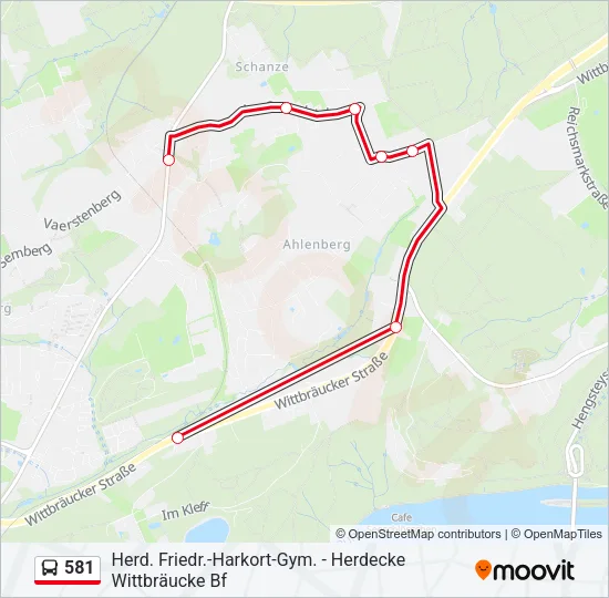581 Bus Line Map