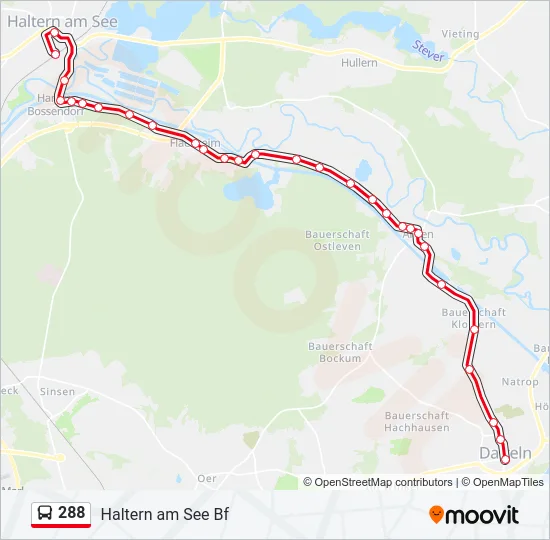 288 Bus Line Map