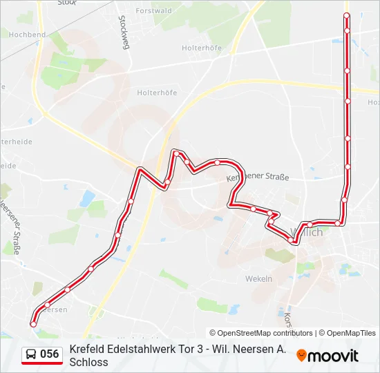 056 Bus Line Map