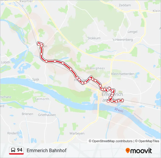 94 Bus Line Map