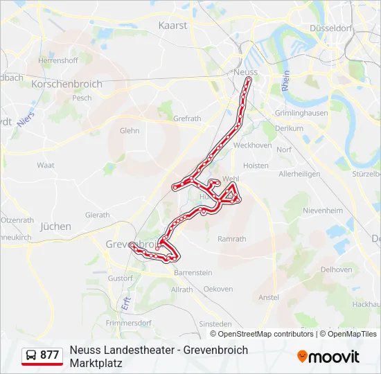 877 Bus Line Map