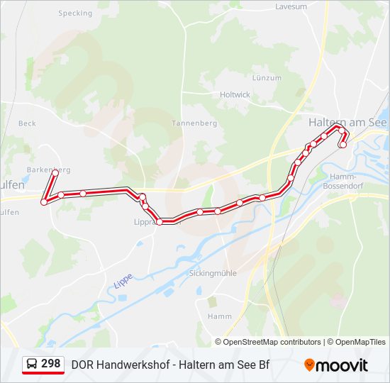 298 bus Line Map