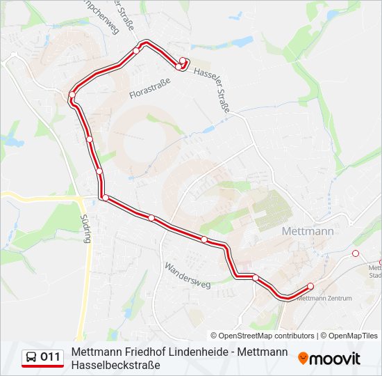 O11 Bus Line Map