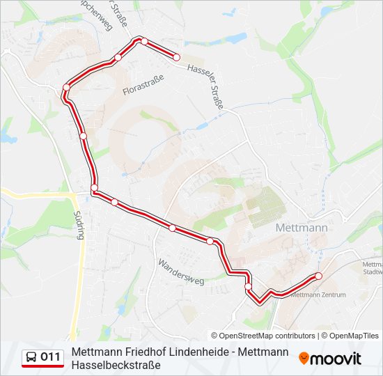 O11 Bus Line Map