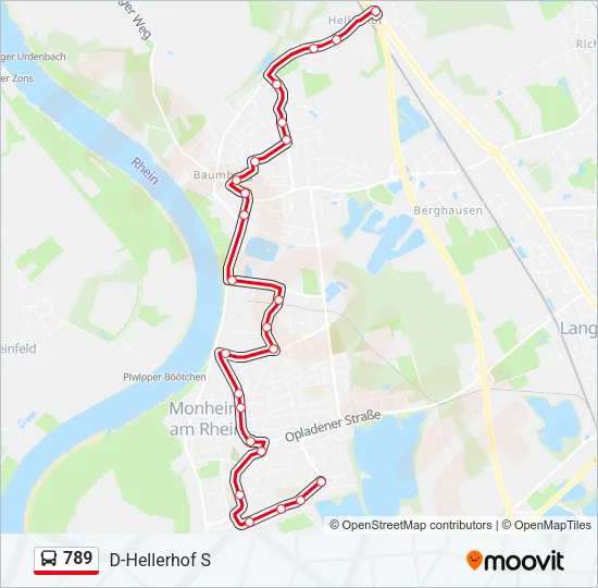 789 Bus Line Map
