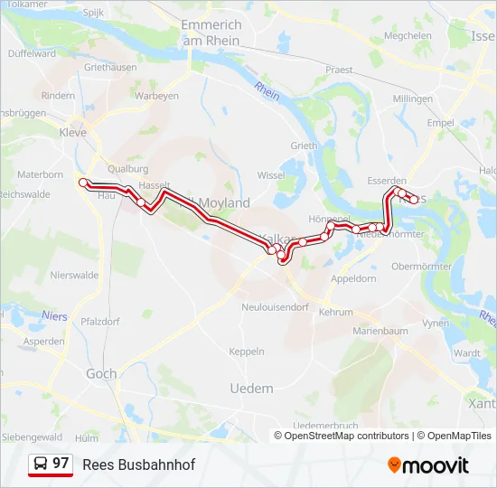 97 Bus Line Map