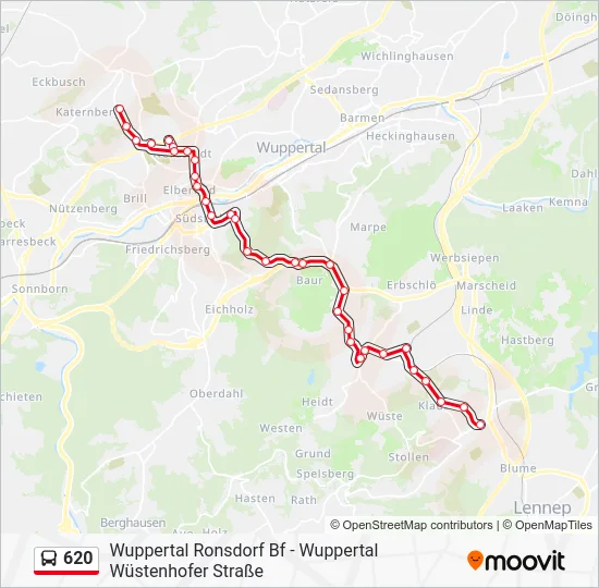 Автобус 620: карта маршрута