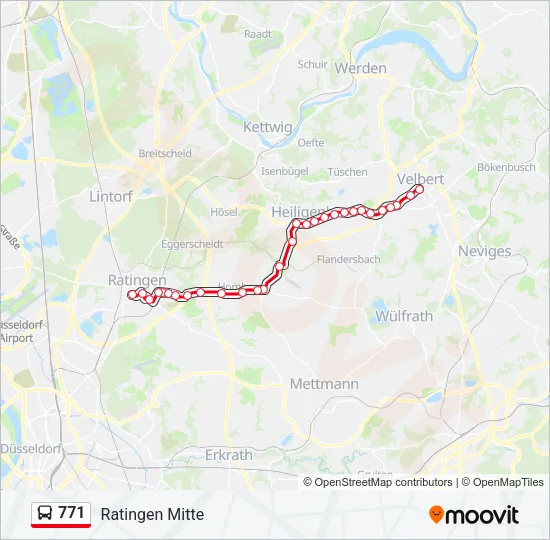 771 Bus Line Map