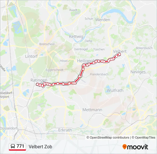 771 Bus Line Map