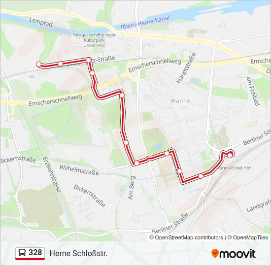 328 Bus Line Map
