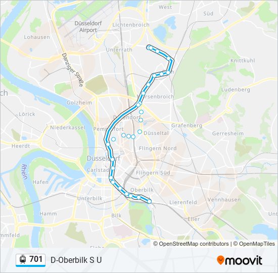 701 light rail Line Map