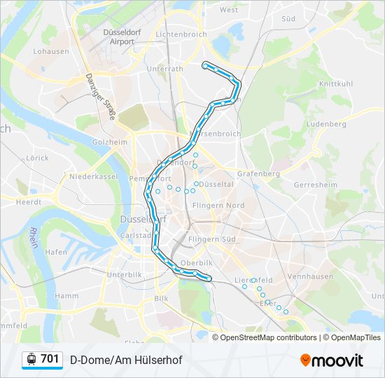 701 light rail Line Map