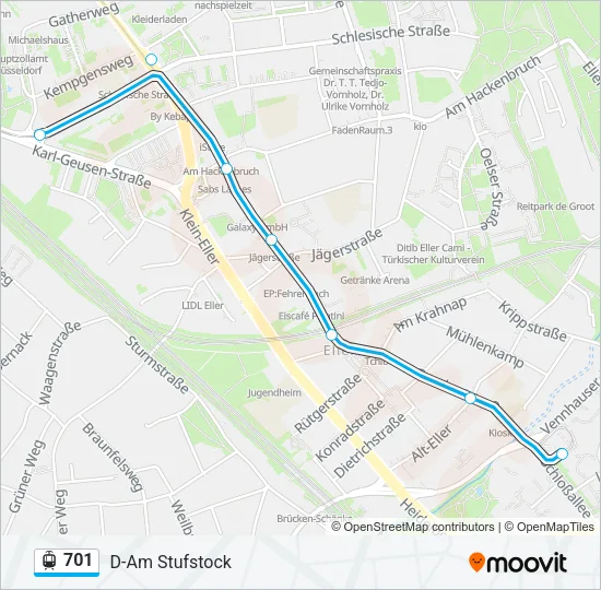 701 Light Rail Line Map
