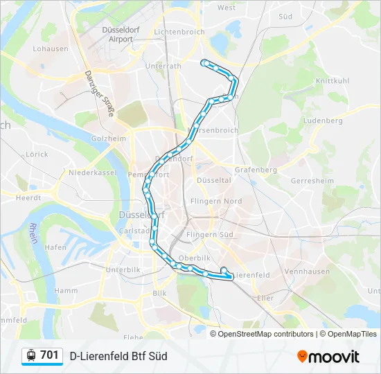 701 Light Rail Line Map