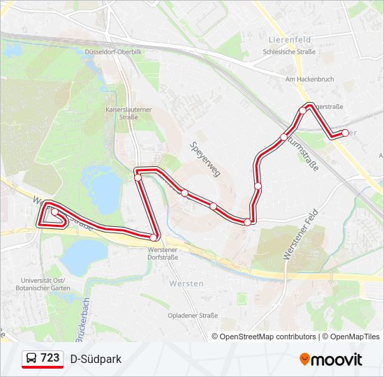 723 Bus Line Map