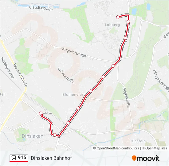 915 Bus Line Map