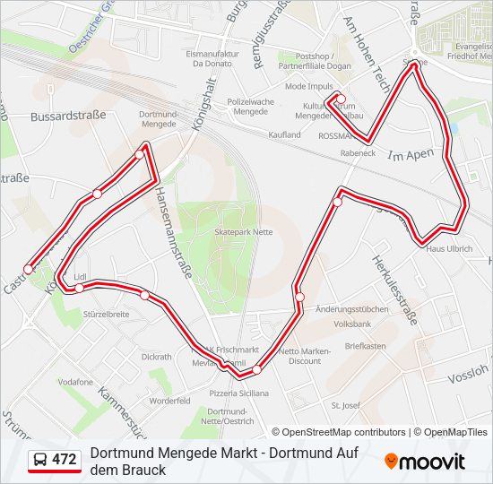 472 Bus Line Map