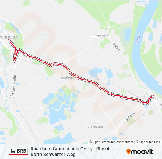 BRB Bus Line Map