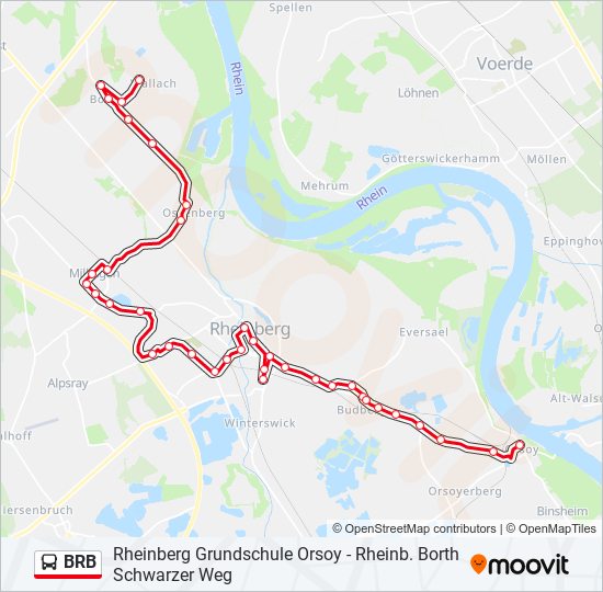 BRB bus Line Map