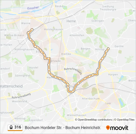316 Light Rail Line Map
