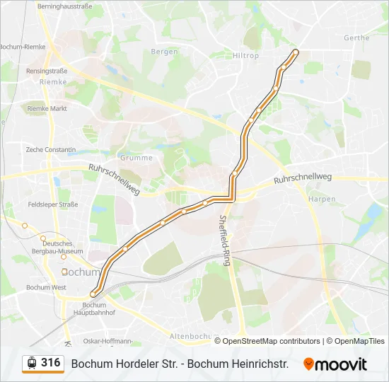 316 Light Rail Line Map
