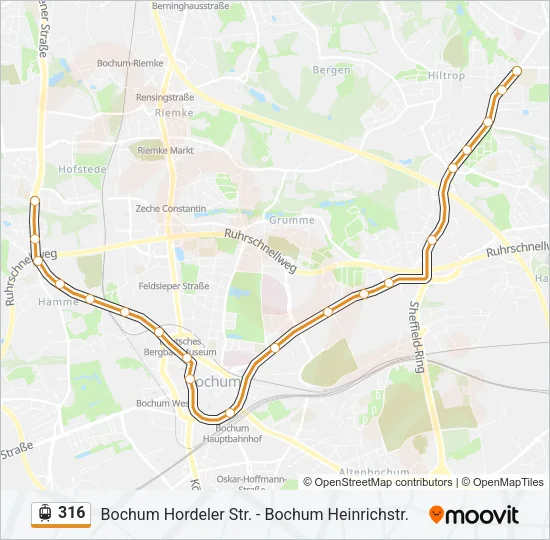 316 Light Rail Line Map