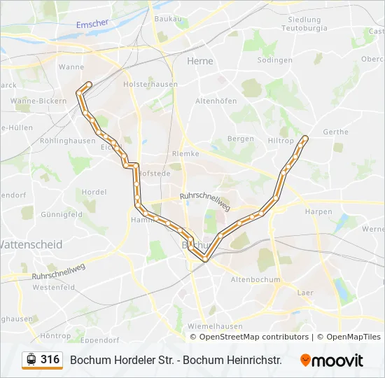 316 Light Rail Line Map