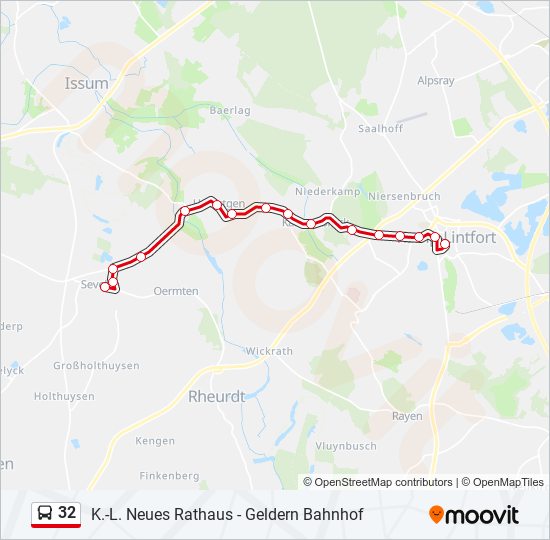 32 bus Line Map