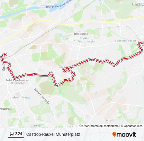 324 Bus Line Map